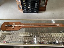 Vintage Knights Templar Ceremony Sword With Scabbard and Leather Case picture