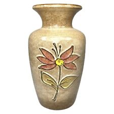 Vintage Scheurich Glazed Mid Century West Germany Art Pottery Flower Vase picture