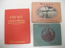 ITALY Firenze (Florence), Napoli (Naples) & Rome Vintage Photos Booklets picture