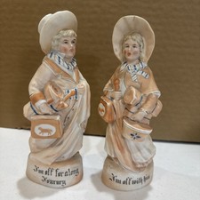 antique German bisque porcelain traveling figurines picture