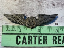 ORIGINAL WWII RARE PATTERN USAAF AIRCREW WINGS, 3”, PB picture