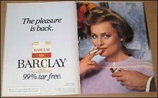 1981 Barclay Cigarettes 2-Page Vintage Print Ad Advertisement U-Haul Heineken picture