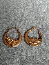 Beautiful Vintage Winnie The Pooh Disney Earrings 375 9ct Gold picture