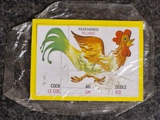 1971 Kellogg's Canada Cereal Box Puzzle RARE  SEALED PACKAGE  Rooster  & Moose picture