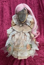 Rare Taxidermy Alligator head Vintage Antique Porcelian art doll picture