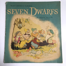 Walt Disney's Famous THE SEVEN DWARFS Authorized 1938 By Whitman #944 Book USA picture