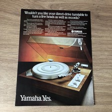 HIFIS06 MAGAZINE ADVERT 11X8 THE NEW YAMAHA YP511 DIRECT DRIVE TURNTABLE picture