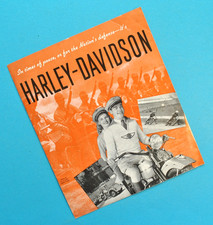 Original 1944 Harley Davidson WL E EL F FL U UL G GA Motorcycle Brochure picture