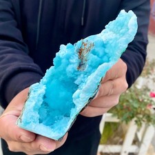 311G Natural blue texture stone crystal,Heteropolar of Chinese blue aragonite picture
