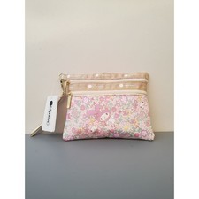 Lesportsac x My Melody Flower 2zipper Wristlet Pouch NWT picture