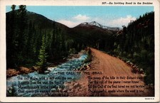 Vintage Postcard: An Inviting Road in the Rockies Colorado Poem OA4013-N picture
