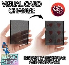 Magic Trick Visual Card Change WOW Close Up Street Magician Tricks Gimmick picture