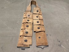 ORIGINAL WWI WWII US ARMY M1903 INFANTRY COMBAT FIELD 9 POCKET AMMO BELT-PB&CO picture