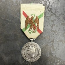 Original French 2nd Empire Mexican Campaign Medal Sterling picture