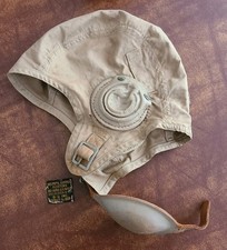 WWII USN Navy Aviators Flying Pilots Helmet M 450 Summer  picture