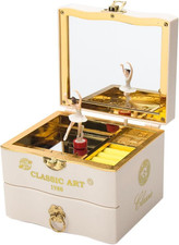 Musical Jewellery Box with Dancing Ballerina, Classic Rotating Birthday Music picture