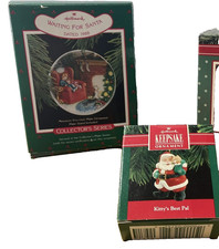 NEW OLD STOCK 1988-90  2x Hallmark Keepsake Ornaments picture