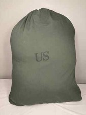 EXCELLENT - US Military Barracks Cotton Laundry Bag Green NSN 8465-00-530-3692 picture