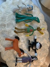 6 Vtg Rubber Figures Gumby rocky  Wham-O  picture
