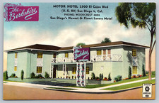 c1940s Berkshire Motel San Diego California Luxury El Cajon Postcard picture