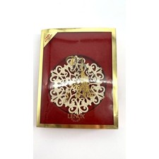 Lenox 1999 Annual Snow Fantasies Snowflake Ornament Porcelain Gold Tassel Box picture