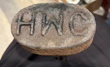 Vintage Antique Cowboy Ranch HMC Cattle Brand Branding Iron Original Heavy (15A) picture