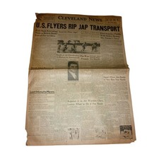Vintage Dec 16 1941 Cleveland News Pearl Harbor Submarine Wirephoto Draft 19-44 picture