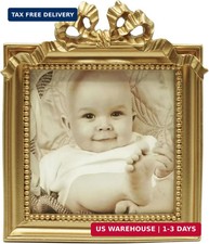 Vintage Picture Frames 3.5x3.5 Ornate Wallet Size Square Small Gold Picture Fram picture