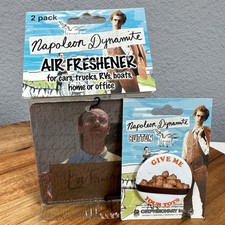 VTG Napoleon Dynamite Give Me Your Tots Pin + Air Freshener Kip LaFawnduh 2005 picture