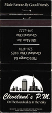 Cleveland's P.M. Cleveland OH Vintage Matchbook Cover 1980s picture