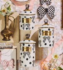 Mackenzie Childs Pretty as a Bow Canister, Large picture