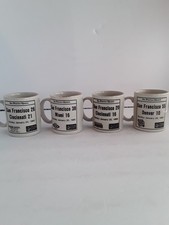 Lot Of  Four  Vintage San Francisco 49ers Coffee Cups Mugs Superbowl picture