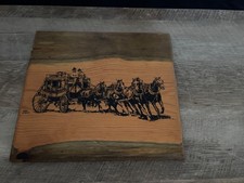 Vintage Wells Fargo Wagon Wooden Wall Art picture