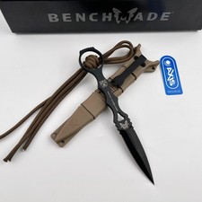 Benchmade SOCP Dagger 176BKSN Sand Sheath 440C Black Coated Fixed Blade Knife picture