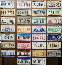License Plate Lot - 30 plates, Bulk, Mixed States, Craft or Collect picture