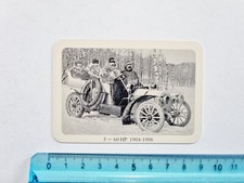 FIAT 60 HP 1904-1906 CARD CAR RARE ORIGINAL VINTAGE LIGHT RETRO CARD picture