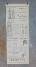 1930 Wieboldt's Chicago Newspaper Ad Tub Frocks Confirmation Dresses Pajamas VTG picture