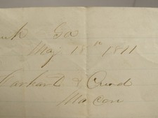 ANTIQUE 1871 LETTER RICHARD HENDERSON BUGGYMAKER BEAR CREEK HENRY COUNTY GEORGIA picture