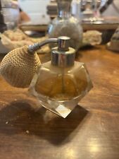 Vintage DeVilbiss Perfume Bottle Atomizer ~ Amber Or Gold picture