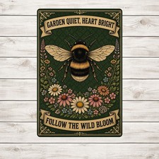 Whisper Words Of Wisdom Sign Vintage Song Quote Metal Tin Wall Art 8x12 picture
