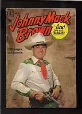 1950  1ST ISSUE  JOHNNY MACK BROWN  WESTERN DELL COMIC BOOK ORIGINAL & COMPLETE picture