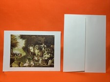 Edward Hicks Peaceable Kingdom American Folk Art Card & Envelope 5” X 7” picture
