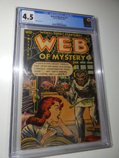 Web Of Mystery #14 Ace Periodicals 1952 CGC 4.5 Off White to White Pages picture