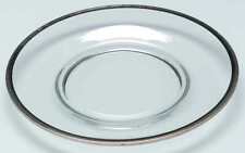 Imperial Glass-Ohio Twist Clear Platinum Luncheon Plate 2020149 picture