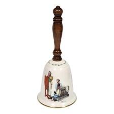 Vintage 1980 Norman Rockwell Chilly Reception Gorham Fine China Bell Wood picture