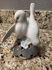 Vtg White Doves Lovebirds Porcelain Figurine 402 Royal Copenhagen Denmark picture