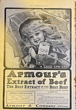 1902 Vintage Magazine Advertisement Armour Extract of Beef picture