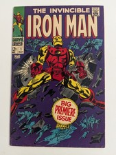 INVINCIBLE IRON MAN #1 (1968) - 🔑 Issue MARVEL ORIGIN 1ST ISSUE FROST picture