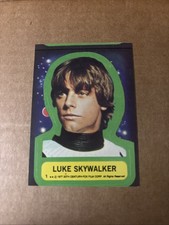 RARE - 1977 Topps Star Wars Luke Skywalker Sticker #1 Miscut Error One of a Kind picture