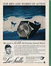 Magazine Ad - 1962 - La Salle Watches - Whitey Ford - NY Yankees picture